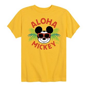 Disney's Mickey Mouse Boys 8-20 Aloha Graphic Tee