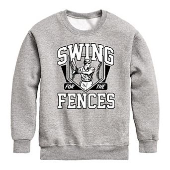 Boys 8-20 Swing For The Fences Crew Fleece Sweatshirt