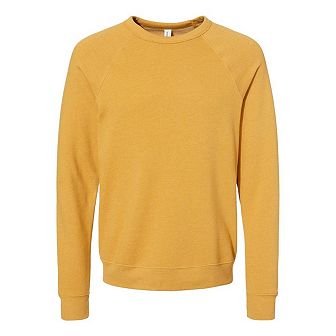 BELLA + CANVAS Sponge Fleece Raglan Crewneck Sweatshirt