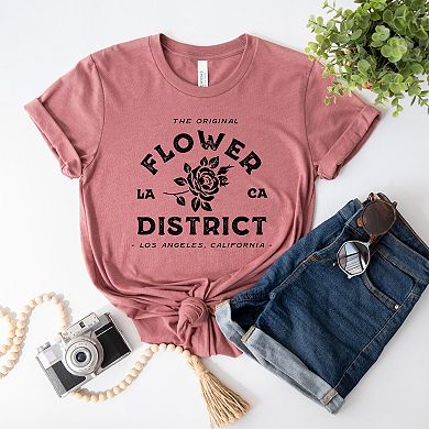 Flower District - Women's Short Sleeve Graphic T-Shirt