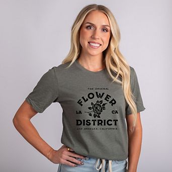 Flower District - Women's Short Sleeve Graphic T-Shirt