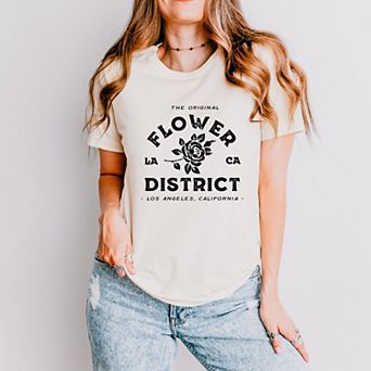 Flower District - Women's Short Sleeve Graphic T-Shirt