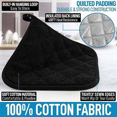 Zulay Kitchen 1-Pack Pot Holders for Kitchen Heat Resistant Cotton