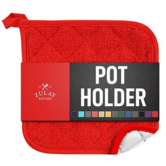 Zulay Kitchen 1-Pack Pot Holders for Kitchen Heat Resistant Cotton