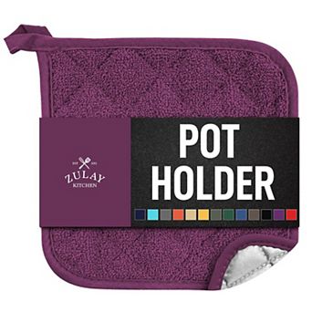 Zulay Kitchen 1-Pack Pot Holders for Kitchen Heat Resistant Cotton