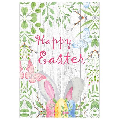 Happy Easter Bunny Ears Garden Flag 12.5"  x 18"
