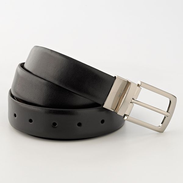 Croft & Barrow® Soft-Touch Reversible Faux-Leather Belt