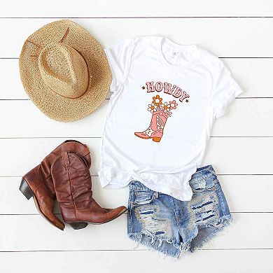Howdy Boot Short Sleeve Graphic Tee
