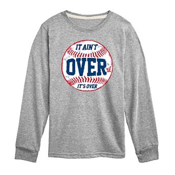 Boys 8-20 It Aint Over Baseball Long Sleeve Graphic Tee