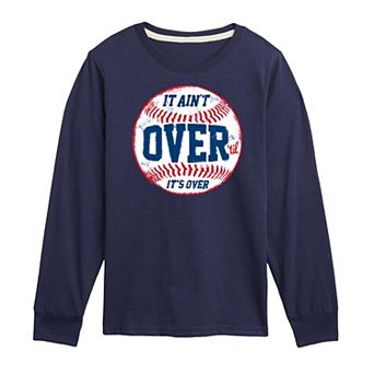 Boys 8-20 It Aint Over Baseball Long Sleeve Graphic Tee