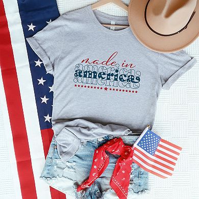 America Stacked Short Sleeve Graphic Tee