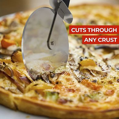 Zulay Kitchen Pizza Cutter Wheel with Comfortable Grip