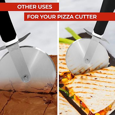 Zulay Kitchen Pizza Cutter Wheel with Comfortable Grip