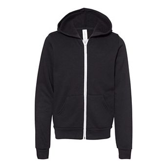 Bella + Canvas Youth Sponge Fleece Full-zip Hoodie