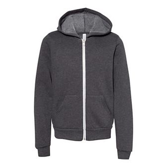 Bella + Canvas Youth Sponge Fleece Full-zip Hoodie
