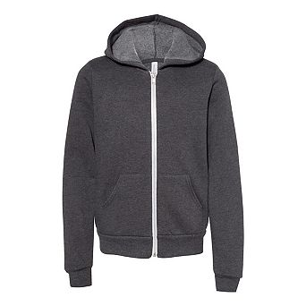 Bella + Canvas Youth Sponge Fleece Full-zip Hoodie