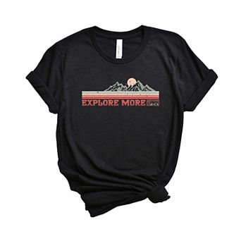 Explore More Mountains Retro Short Sleeve Graphic Tee