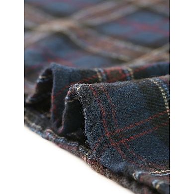 Women's Pinafore Overall Dress Checks Adjustable Strap Suspender Skirt