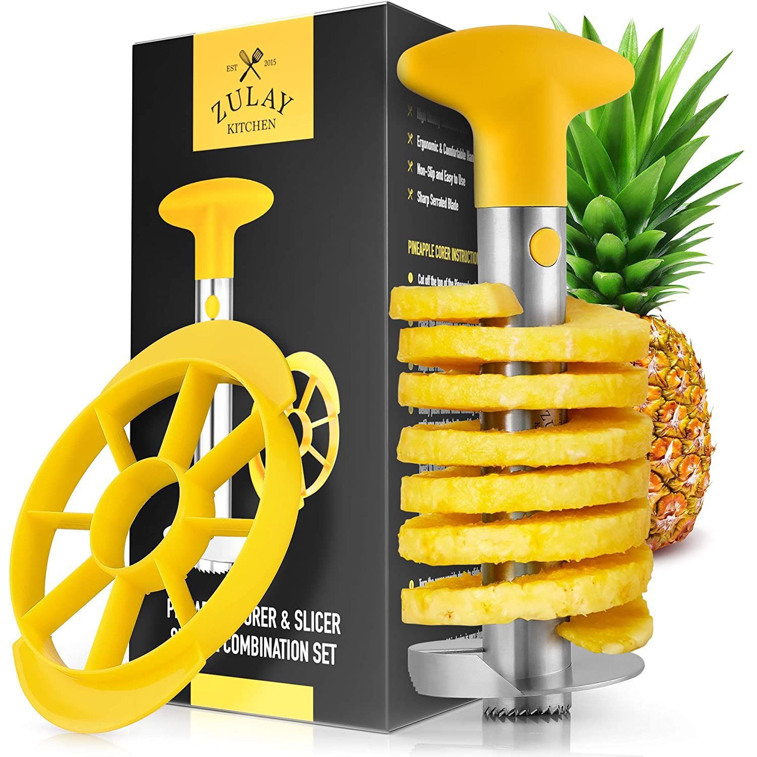  OXO Good Grips Stainless Steel Pineapple Corer & Slicer,Silver/Black:  Pineapple Corer: Home & Kitchen