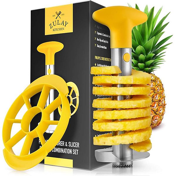 Zulay Kitchen Pineapple Corer and Slicer Tool Set