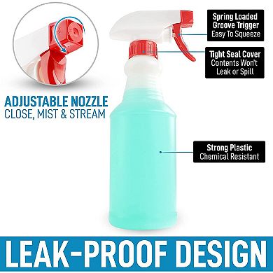 Zulay Kitchen 16 oz Spray Bottle 4 Pack