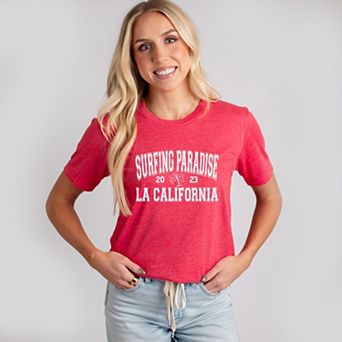 Surfing Paradise LA - Women's Short Sleeve Graphic T-Shirt