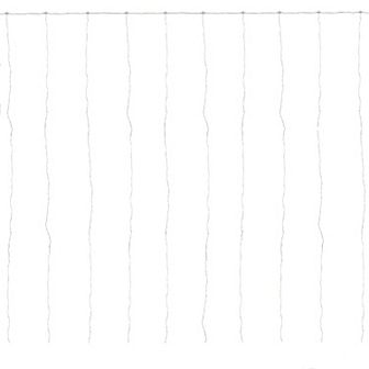 300 LED Warm White Curtain Christmas Lights - 10' Clear Wire