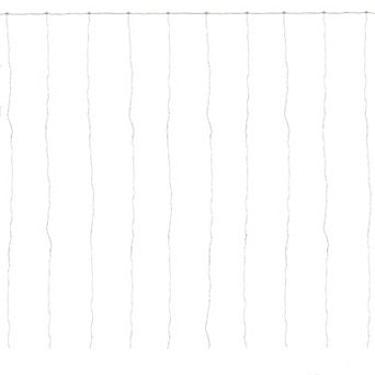 300 LED Warm White Curtain Christmas Lights - 10' Clear Wire