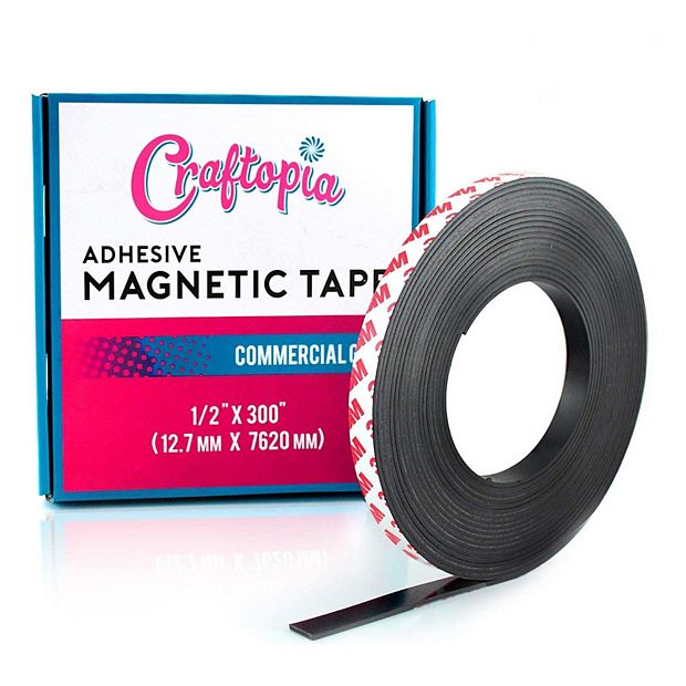 Flexible Magnetic Tapes Magnetic Strips with Adhesive Backing - 1/2 Inch x  15 Feet Adhesive Magnetic Strip Tapes Rolls for DIY Craft, Art Projects,  Whiteboards, Office - Yahoo Shopping