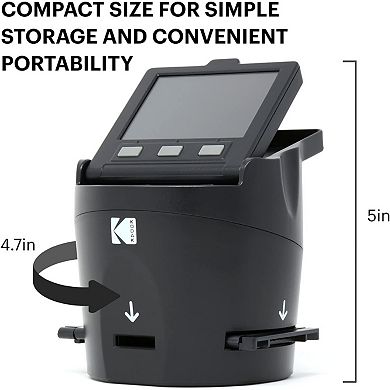 SCANZA Digital Film & Slide Scanner, Converts 35mm, 126, 110, Super 8 & 8 to JPEG