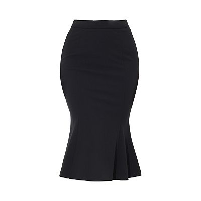 【MEDIA82】 Mermaid rivet long skirt (Black) MEDIA(82) Mermaid Rivet Long Skirt - Light Grey