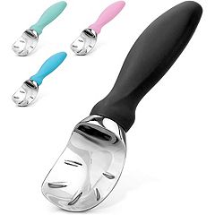 Heavy Duty Stainless Steel Ice Cream Scoop - Trigger-Activated For Easy  Serving!