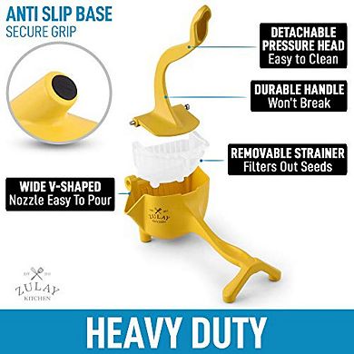 Zulay Kitchen Heavy Duty Pomegranate Manual Juicer