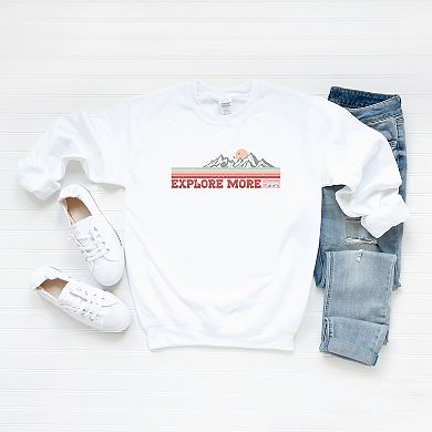 Explore More Mountains Retro Sweatshirt