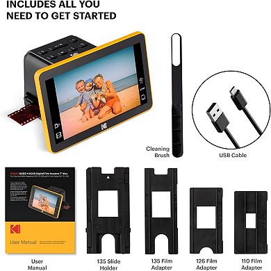 Slide N SCAN Digital Portable Film Scanner 7" LCD Screen, Slide Viewer & Slide Scanner