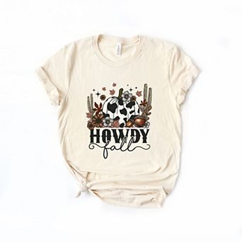 Howdy Fall Pumpkin Short Sleeve Graphic Tee