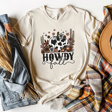 Howdy Fall Pumpkin Short Sleeve Graphic Tee