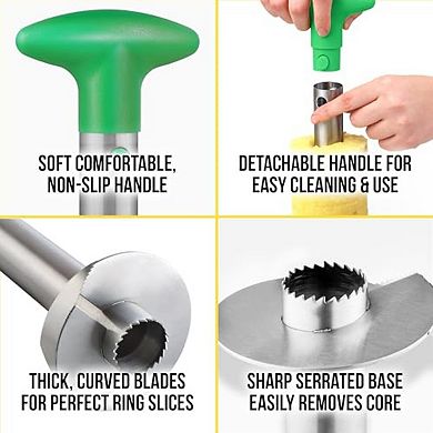 Zulay Kitchen Pineapple Corer and Slicer Tool