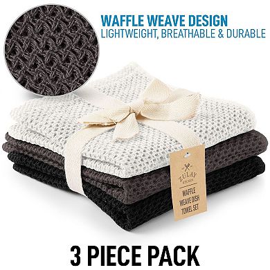 Zulay Kitchen Waffle Weave Kitchen Towels