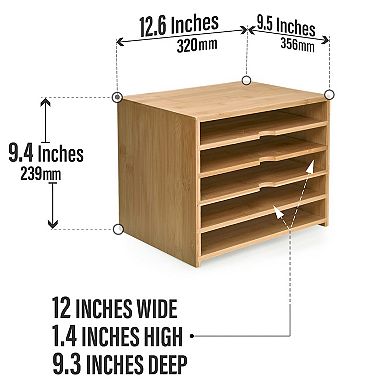 Cubby Paper Letter Tray Organizer For Home And Office