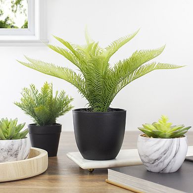 12" Potted Green Artificial Pinus Plant