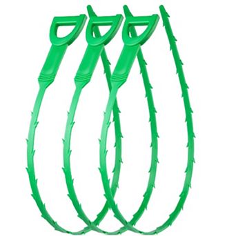 Zulay Kitchen 20-Inch Plumbing Snake Drain Clog Remover - 3 Pack