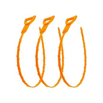 Zulay Kitchen 20-Inch Plumbing Snake Drain Clog Remover - 3 Pack