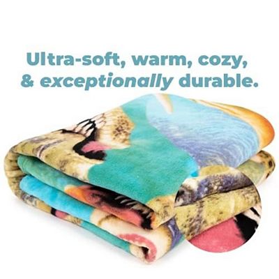 Dinosaur Fleece Blanket For Bed Jurassic Fleece Throw Blanket