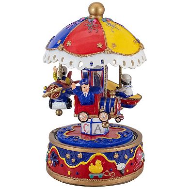 7.5" Children's Rotating Boat Plane and Train Musical Carousel