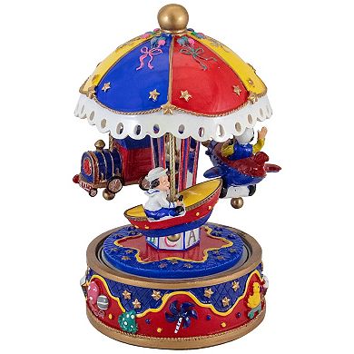 7.5" Children's Rotating Boat Plane and Train Musical Carousel
