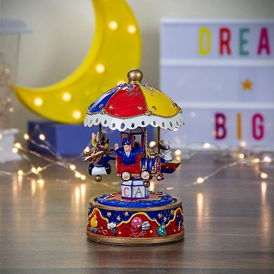 7.5" Children's Rotating Boat Plane and Train Musical Carousel