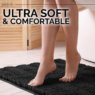 Zulay Kitchen Shaggy Soft Bathroom Rug 20x30"