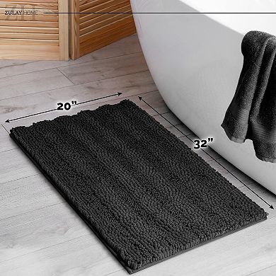 Zulay Kitchen Shaggy Soft Bathroom Rug 20x30"