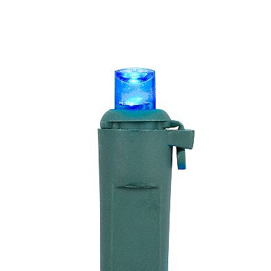 50ct Multi-Color LED Wide Angle Christmas Lights 16.25ft Green Wire